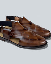 STRIPPED PESHAWARI SANDALS