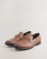 Tan Bit Loafers